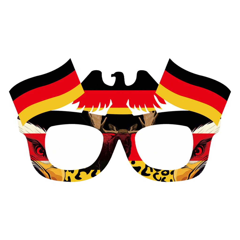 Flag Glasses, Fan Cheering Props, Football Decorations, Mascot Glasses Frames