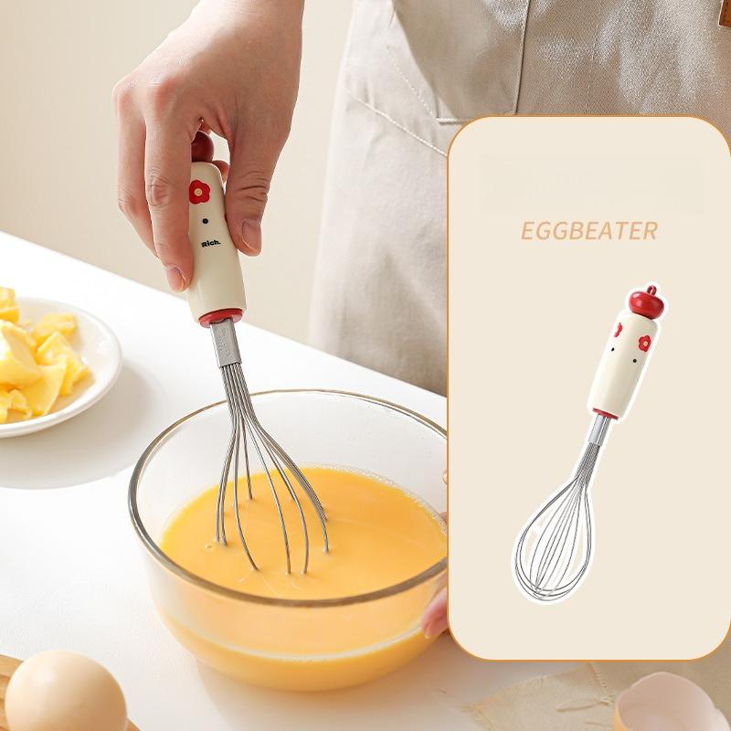 

Dopamine Kitchen Utensil Set - Cute Stainless Steel Cooking Tool for Baking & Food Prep Whisk