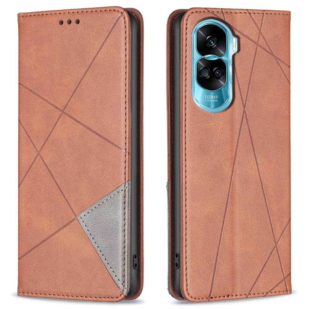 For Honor X50i 5G/90 Lite 5G Stand Cover PU Leather Phone Case Imprinted Anti-Scratch Card Slots Cell Phone Shell