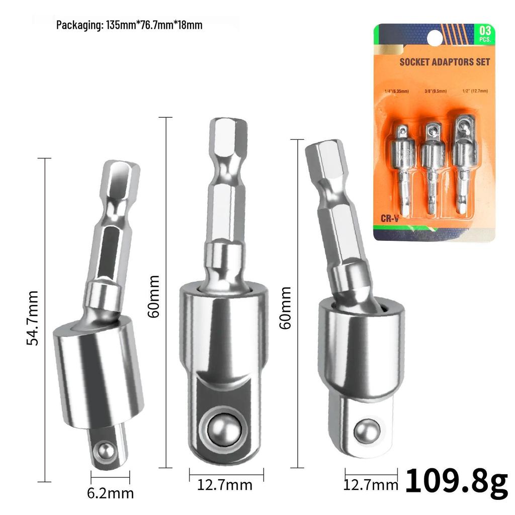 Kompakte, selbstverriegelnde Schraubendreher-Bit-Verlängerungsstange mit Doppelfunktion