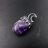 Silver-925 Pendant With Chain Purple Amethyst 122.45 Ct Natural Fancy Shape P-2072-S