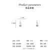Fashion Hollow Synthetic Zircon Rose Earrings Women's Niche Exquisite High Sense Internet Celebrity Earrings Light Luxury New Trendy Earrings