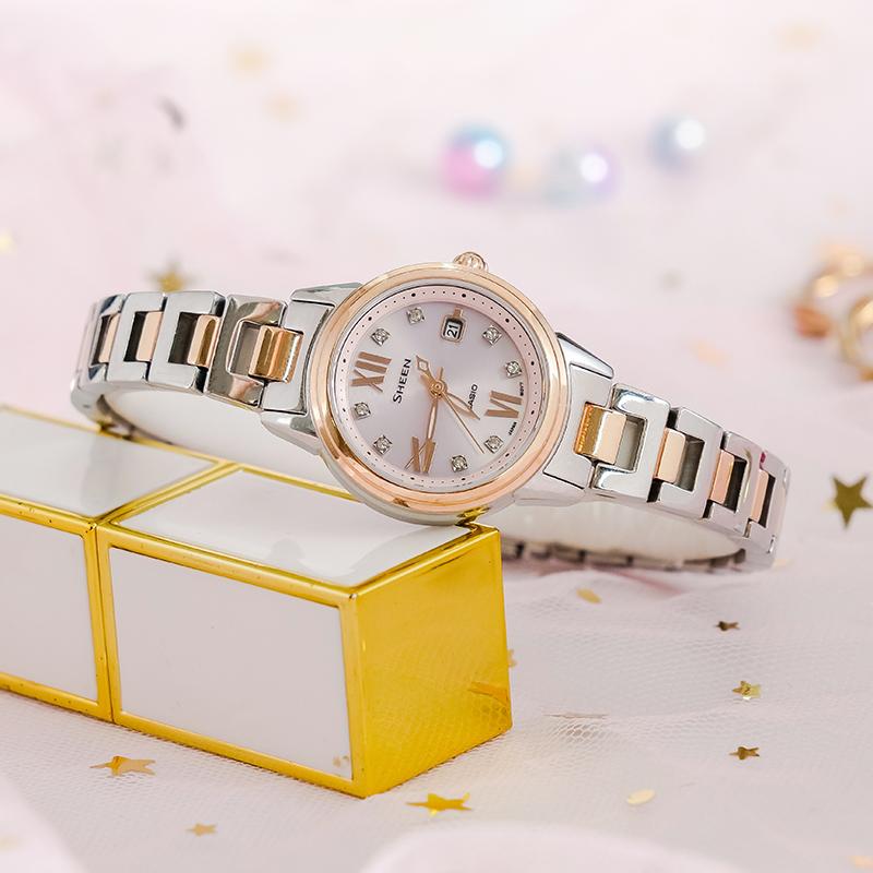 Casio Women's SHEEN Gold Watch SHE-4522SG-4AUPR