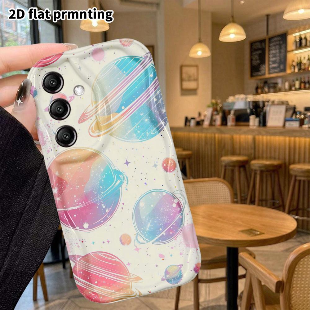 Phone Case: 2D Flat, Suitable for Samsung Galaxy A34 A35 M05 M06 S20 S22 S21 FE Plus 5G Protective Case, Planetary Pattern, Perfect Christmas and Hall