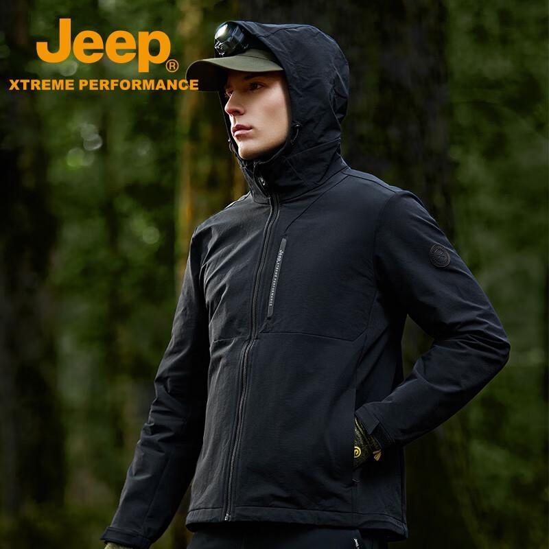 Jeep Men's Waterproof Windproof Softshell Jacket