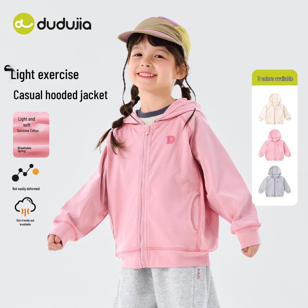 Dudu Family Kapuzenjacke für Mädchen - Stilvolles Frühjahrs-/Herbstoberteil für Babymädchen