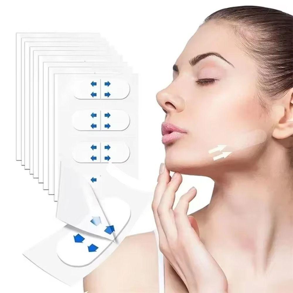 160Pcs Waterproof Face Lifting Tapes Invisible Neck Lift Tape V-Shape Face Tape  Overnight Use