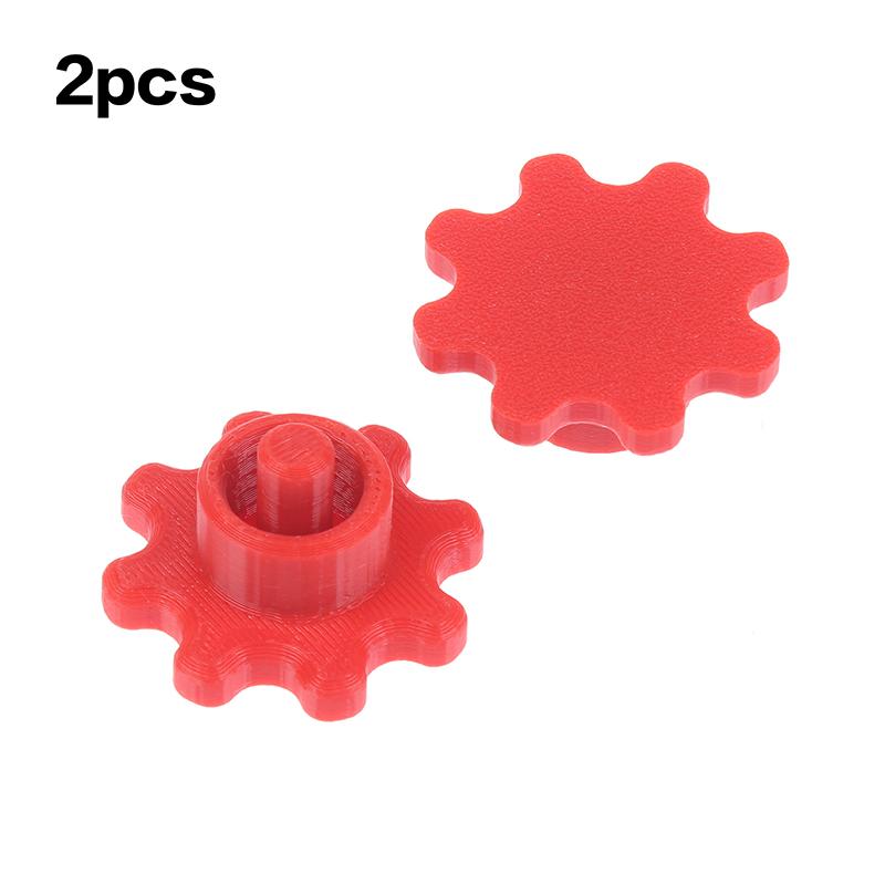 3 Stück Orange Glaskleberkappen Oder 2 Stück Rote Flexible Kappen im Zahnrad-Stil Verhindern Kleberhärtung Für Standard-Kleberflaschen