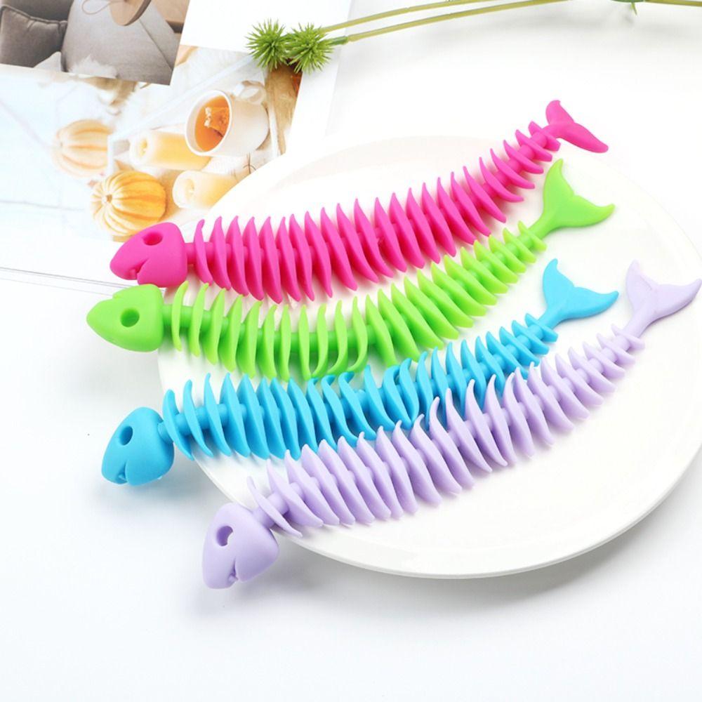 Fish Bone Silicone Fish Bone Silicone Fish Bone Squeeze Ghost Fish Bone Fidget Toys  Office Workers