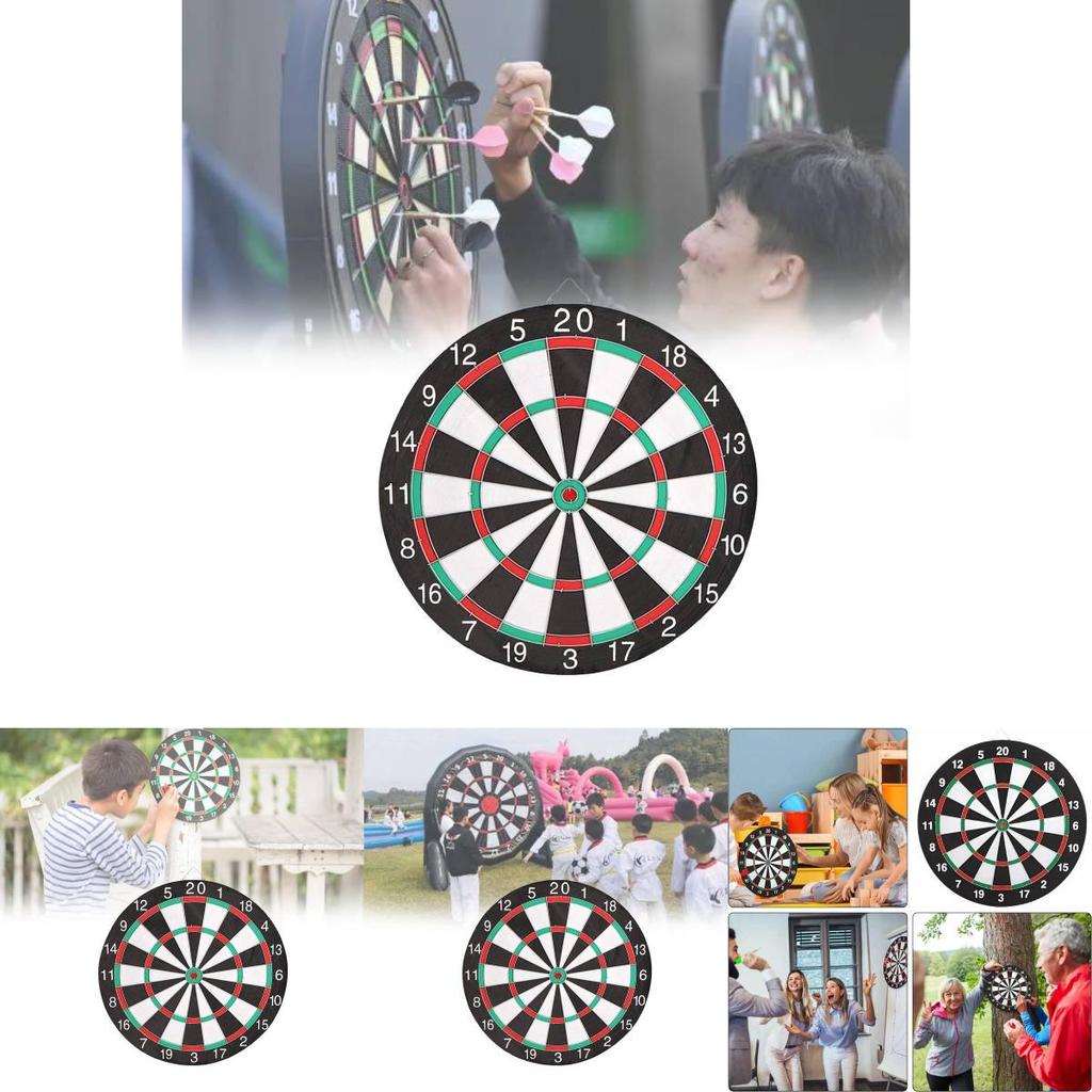Durable 17 Inch Dartboard Set With High-quality Fiberglass Design For Outdoor Games