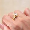 OEVAS 4.5CT 8X12MM Oval Moissanite Rings for Women S925 Silver Sparkling Wedding ring Party Fine Jewelry Gift