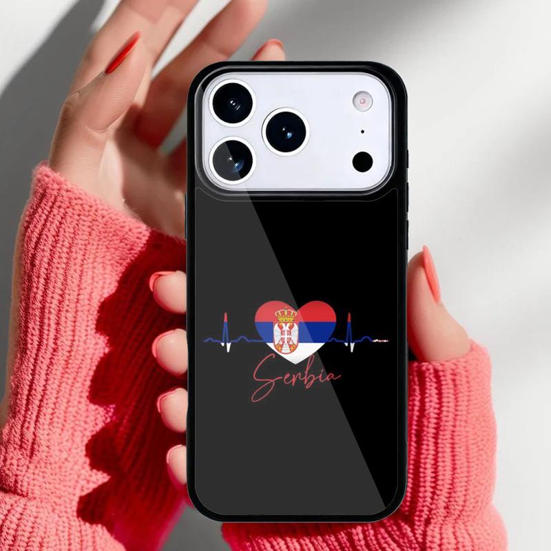 

Serbia Flag Phone Case for iPhone 17 Air 16e 15 14 13 Pro Max Back Cover for 12 11 Pro Coque iPhone 16 Pro Max
