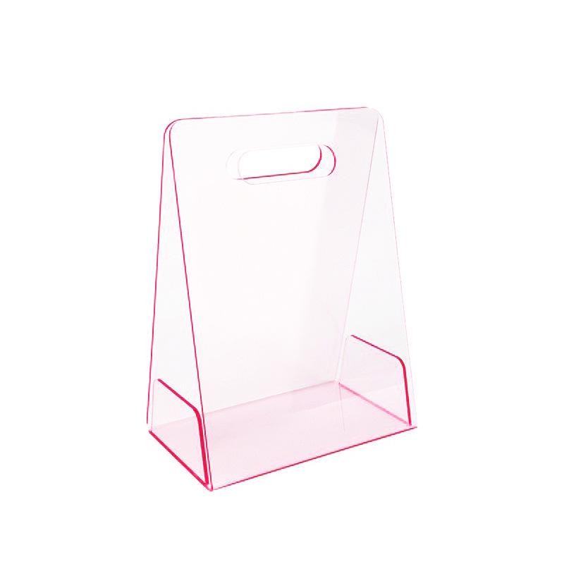 Transparente Acryl-Dreiecks-Blumenbox - Valentinstags-, Neujahrs-, Geburtstagsgeschenk