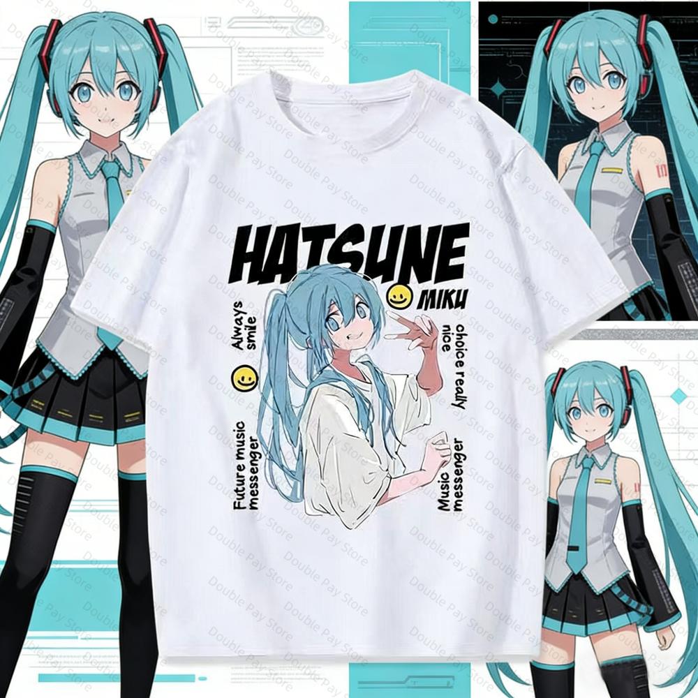 

Hatsune Miku Love Music TShirt Anime Graphic Tee Unisexs Shirts Women Tshirts Casual Cotton Short Sleeve Kids Tshirt Streetwear S разноцветный