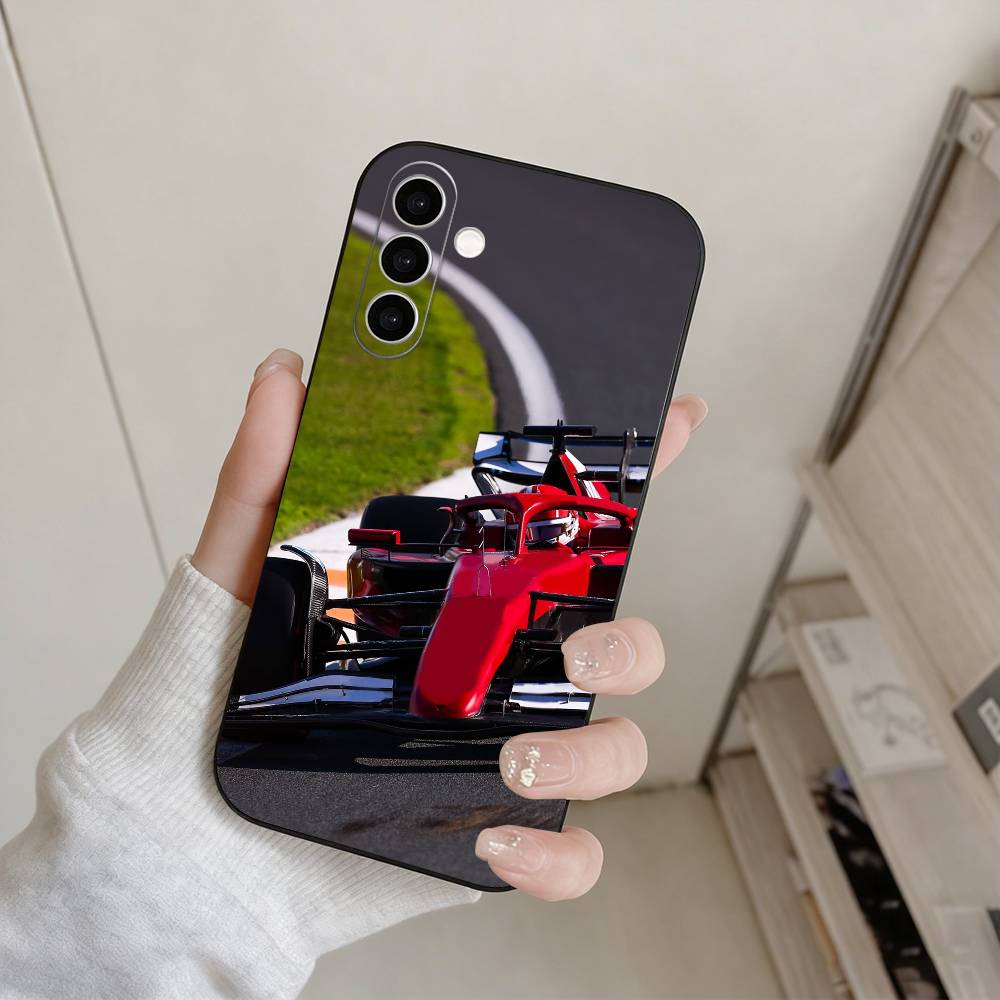 Чехол для телефона Charles Leclerc-Racing car для Samsung Galaxy A73, A72, A71, A70, A53, A52, A51, Другие Мягкий черный чехол Samsung a40