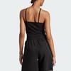 Adidas Originals Letter Logo Striped Tank Top Women Tops Black IB7302