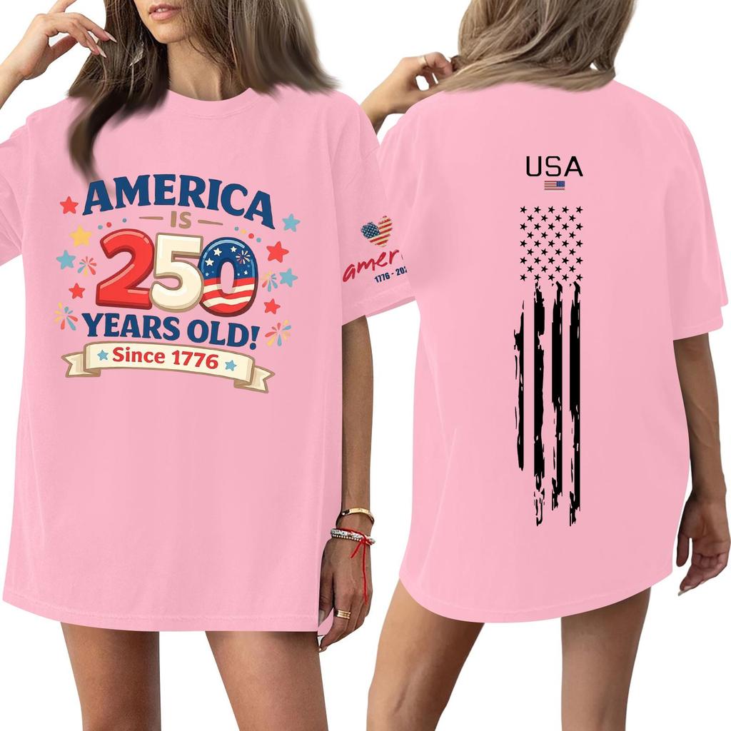 Women's Casual Fashion Round Neck Casual Print Short Sleeve T-Shirt Top