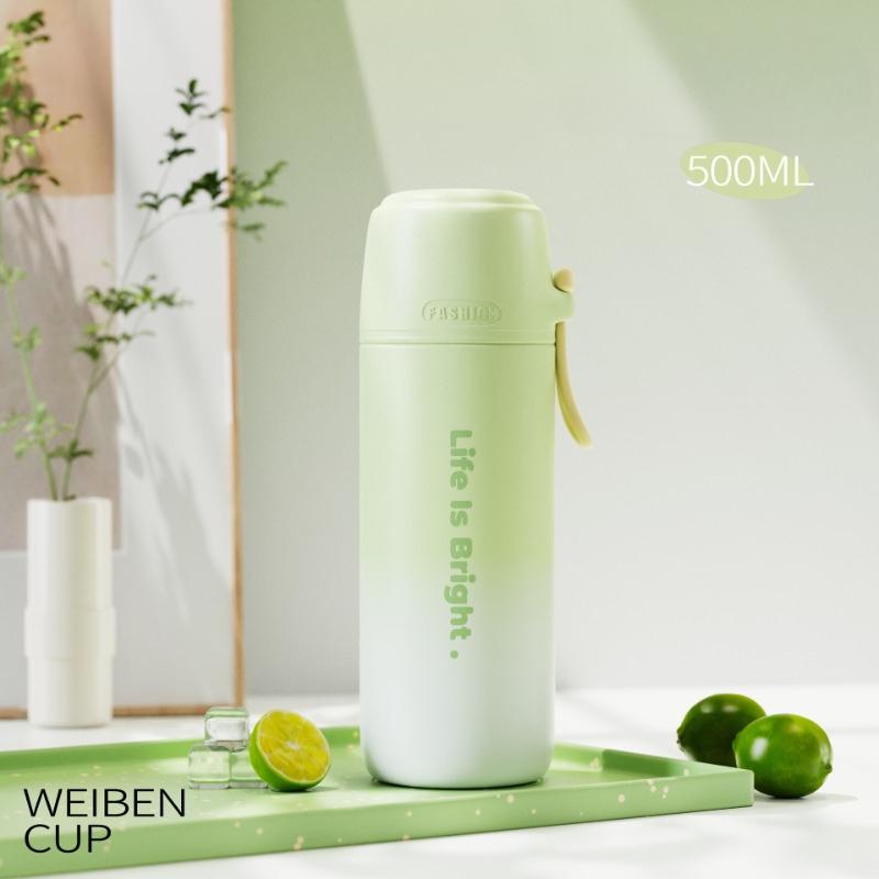 

316 Stainless Steel Vacuum Flask Gradient Color Thermal Water Bottle Gift for Men Women Students Travel Drinkware Accessories 500ml