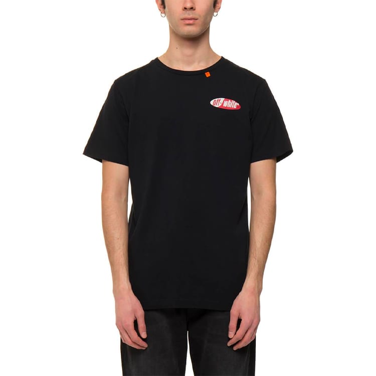 OFF WHITE SS19 T Shirts Men's Crew Neck Moderate Heavyweight OMAA027S191850061020