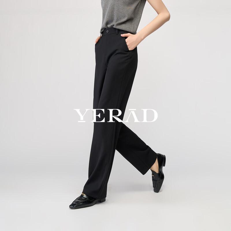 Yalida Women s Draped Straight Wide-Leg Suit Pants 29