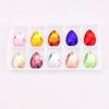 Mixed Color Crystal Buckles - Handmade Double Hole Glass Diamond for DIY Clothing