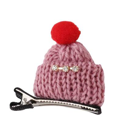 Cap Shaped Hat Hair Clips Hair Accessories Head Wear Knitted Hairpins