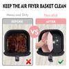 Okrągła Wymienna Blacha do Pieczenia do Piekarnika Frytkownicy Powietrznej, Koszyk na Smażonego Kurczaka, Mata, Silikonowy Garnek do Frytkownicy Powietrznej, Patelnia Grillowa, Akcesoria Kuchenne
