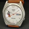 JAPAN VINTAGE SEIKO 5 AUTOMATIC 7019A MENS SILVER COLOR DIAL WATCH a700593-5