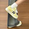 Light yellow color scheme country niche bread shoes women ins autumn new student versatile casual women's board shoes