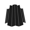 Glossy Black Carbon Fiber Window Door Deal B C Pillar Post Cover Sticker For BMW X6 F16 2015- 2016 2017 2018