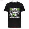 HOT Gamer T Shirt Gaming Mode Activated Mens Premium Vintage Washed Slightly Versatile Soft Comfortable Stretched Streetwear