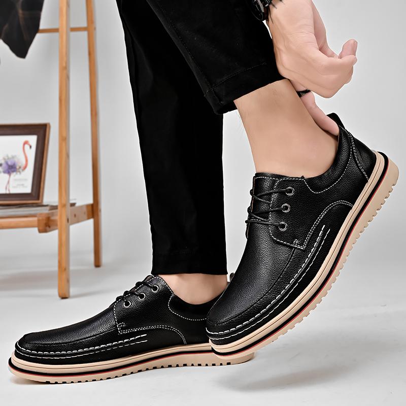 Casual Business Shoes Genuine Leather Men Oxfords Shoes Handmade Italian Mens Luxury Brand Moccasins Leisure Male