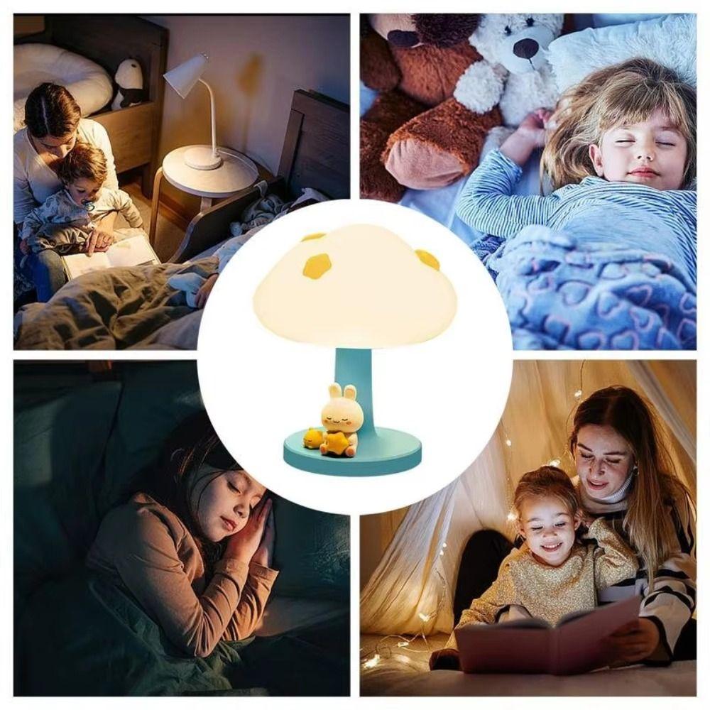 Dimming Cloud Table Lamp USB Charging Bedside Table Lamp Sleeping Atmosphere Light Bedside