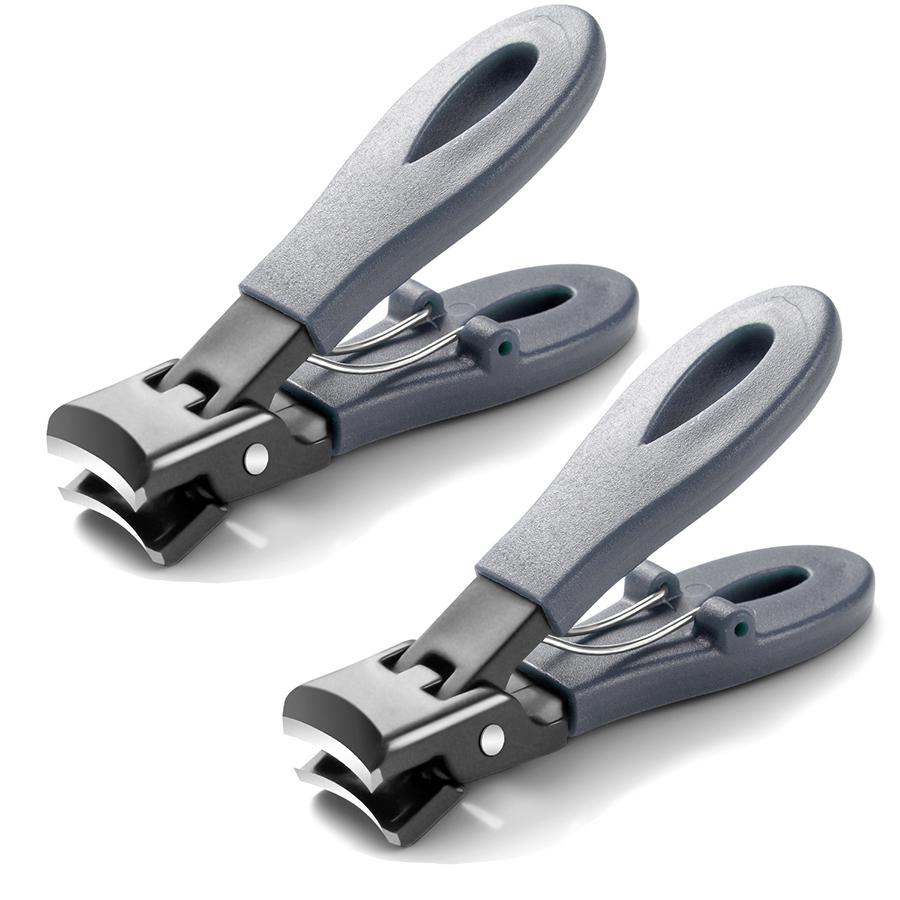 Portable Ultra Sharp Nail Clippers Stainless Steel Wide Jaw Opening Anti Splash Toe Fingernail Trimmers For Woman Man