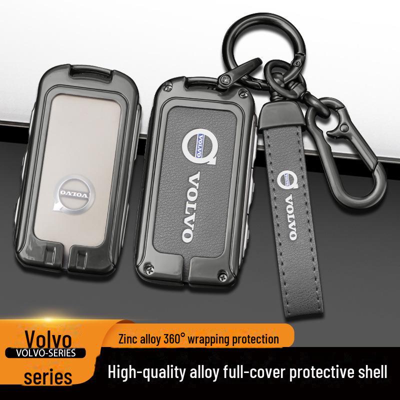 Volvo Key Cover for XC60 & S90: Car Accessories Shell for XC90, XC40, S60L - Buckle Bag Included