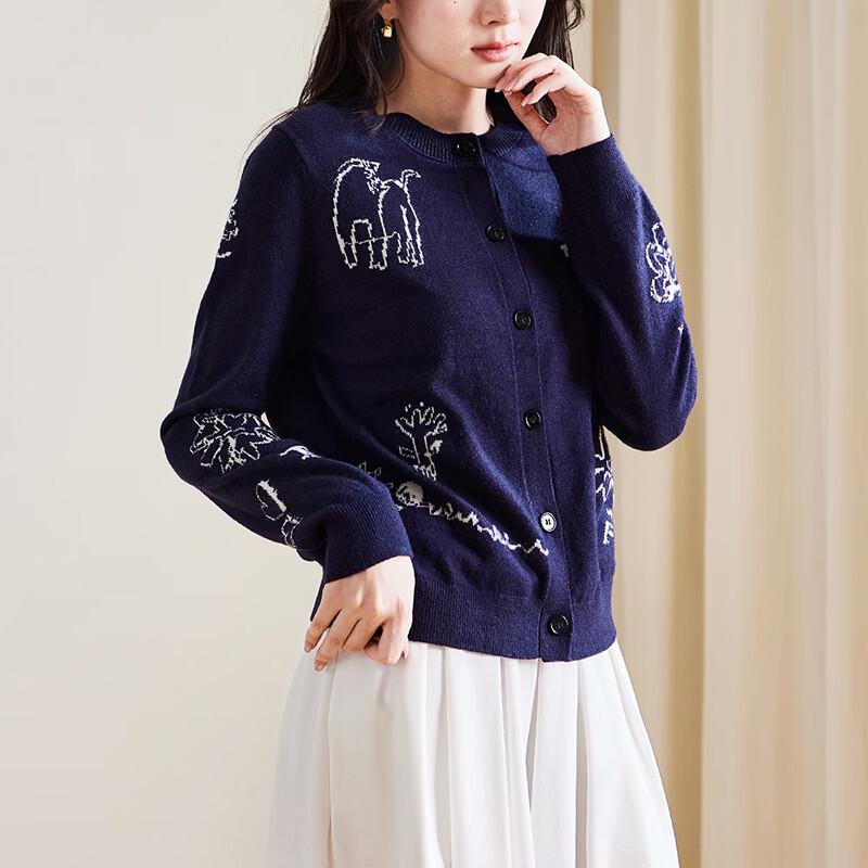 SOFSIL Women's Embroidered Knit Cardigan