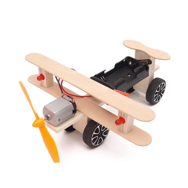 Wooden Diy Gliding Airplane Model For Kids Science Experiment Stem Education