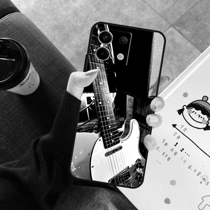 

Rock Music Instrument Guitar Cover For Xiaomi Redmi Note 11 10 12 13 14 Pro 11S 12S Case For Redmi 10C 13C 12C 14C 15 C Redmi Note 12 Pro 5G