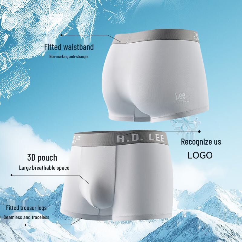 Lee Men's Modal Seamless Boxer Briefs