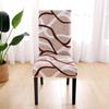 Geometric Dining Chair Cover Spandex Elastic Chair Slipcover Case Stretch Chair Covers for Party Hotel Banquet Dining Room Decor