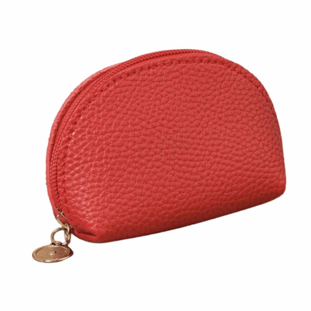 Portable Card Storage Pouch PU Leather Women's Wallet Casual Coin Storage Bag  Women Men