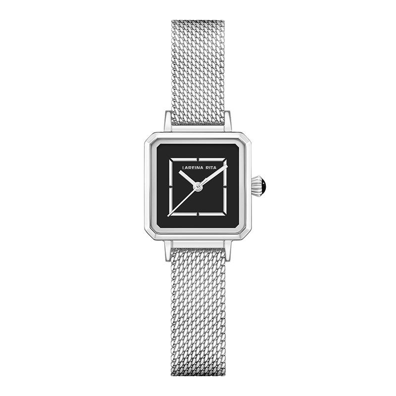 

Новые часы женские простые темпераментные квадратные маленькие циферблаты пояс женские нишевые часы модные сетчатые цепочные часы