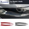 Real Soft Carbon Fiber Sticker For Mazda 3 Axela BP      2024 2025 Car Lamp Eyebrow Decor Trim Accessories