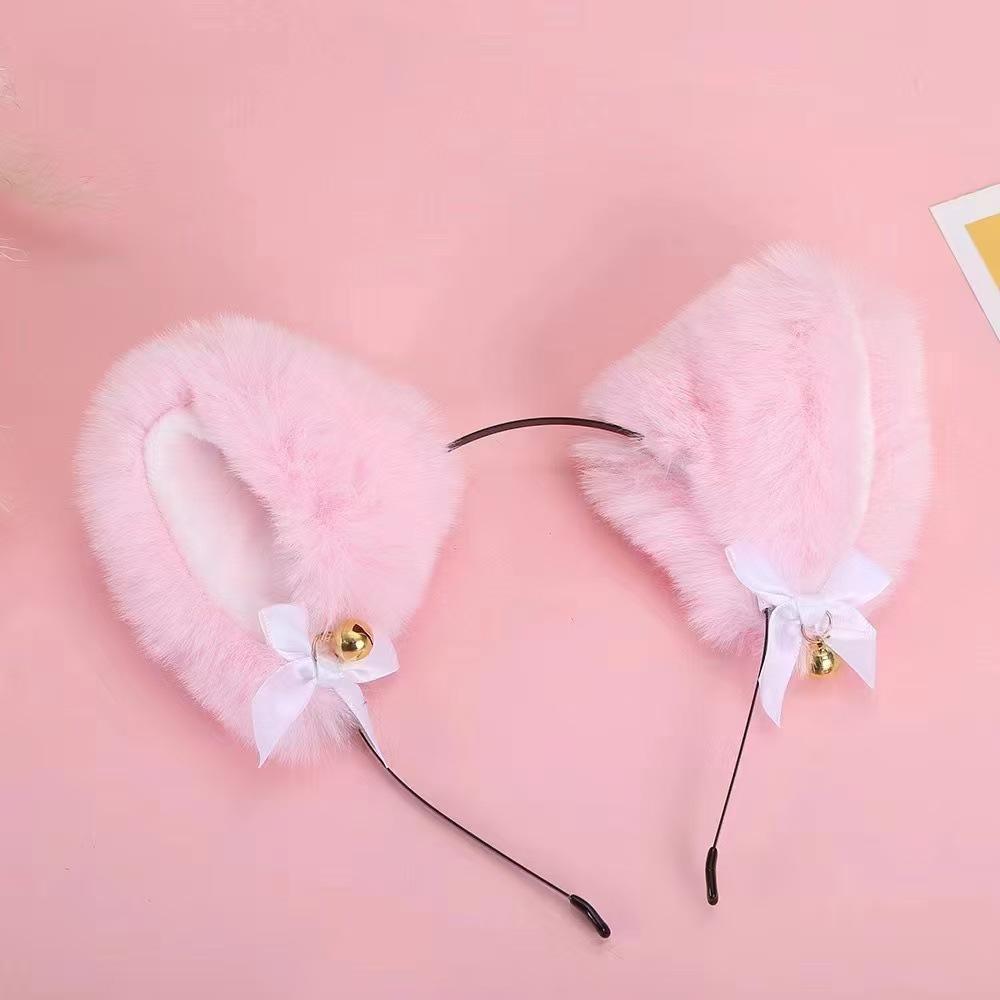 Super Cute Plush Cat Ear Headband and Hair Clip Set