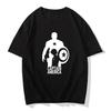 American Captain printed pure cotton shortsleeved shirt and loose roundneck Tshirt