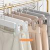 5pcs Pants Skirt Hangers with Clips Sturdy Durable Heavy Duty Clip Hanger for Shorts Pants Skirts Clothes Jeans