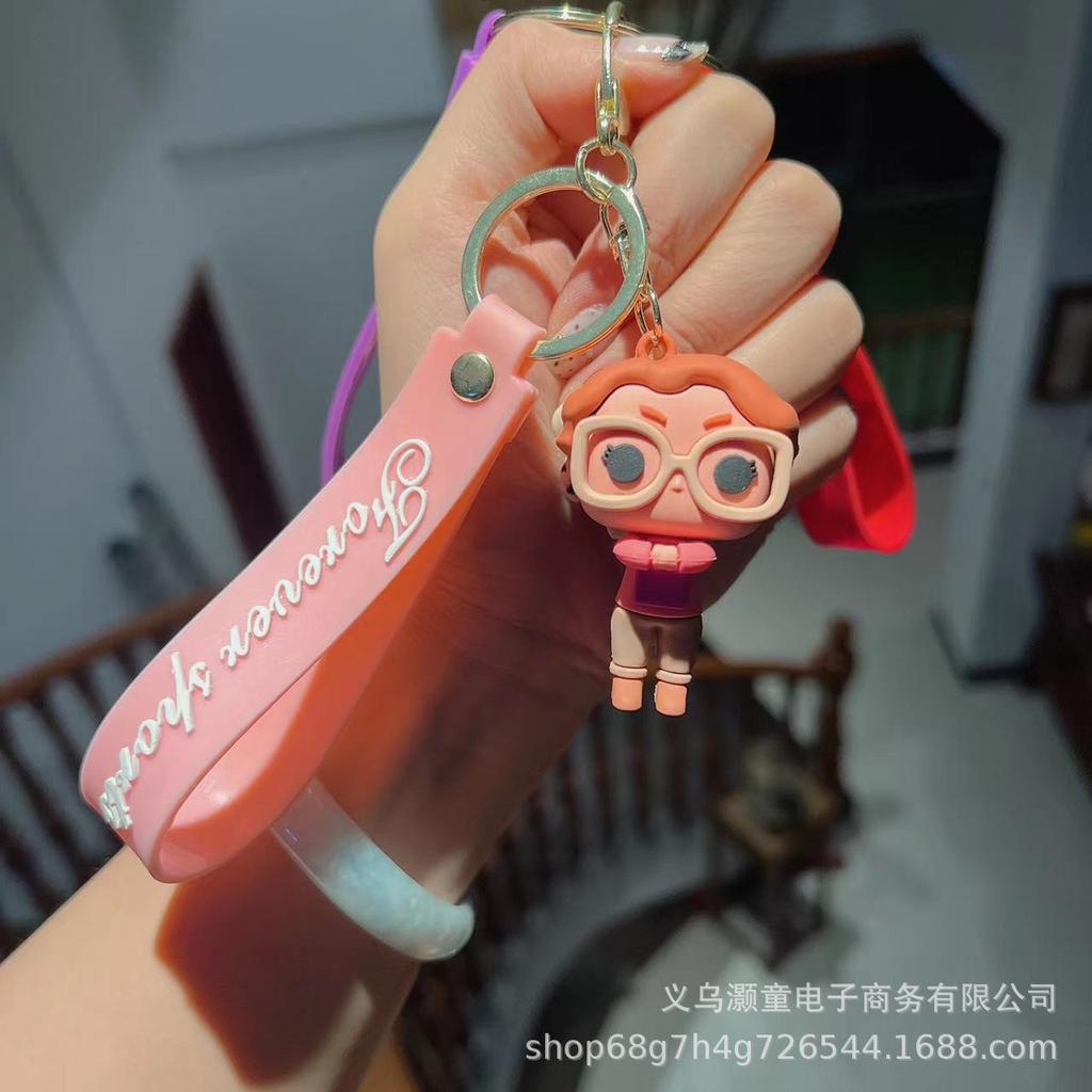 American TV doll keychain, cute doll pendant