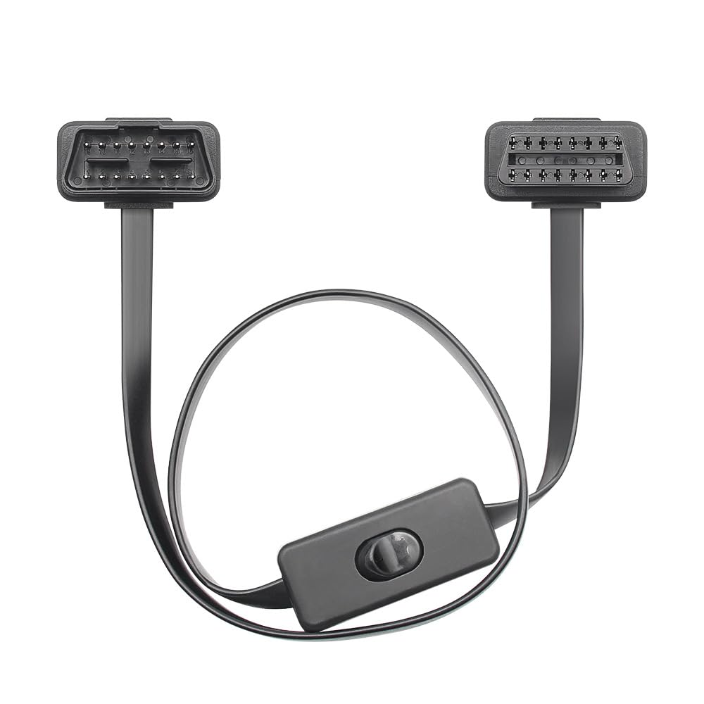 Удлинитель переключателя OBD2 Плоский кабель Удлинительный шнур 16-контактный длиной 60 см Автомобильная диагностика Ультра