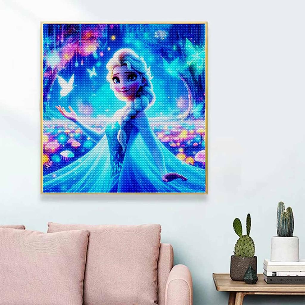 5D DIY Diamond Painting Decorative Beautiful Princess Full Round Drill Scenery Diamond Embroidery Cross Stitch Kits Home Decor Gift