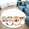 Mofusand Round Area Rug,Carpet Rug for Living Room Bedroom Sofa Playroom Decor,Non-slip Floor Mat
